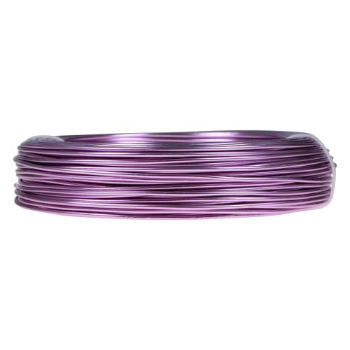 daiktų Aliuminio viela violetinė Ø2mm juvelyrinė viela levandų apvali 500g 60m