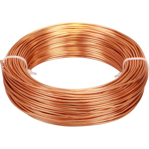Floristik24 Aliuminio viela oranžinė Ø2mm 500g 60m