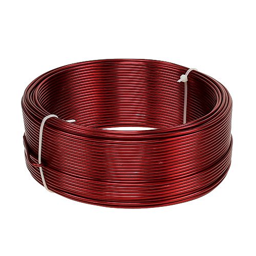Floristik24 Aliuminio viela raudona Ø2mm 500g (60m)