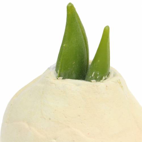 Floristik24 Amarilio gumbas Dirbtinis baltas 12,5cm 3vnt