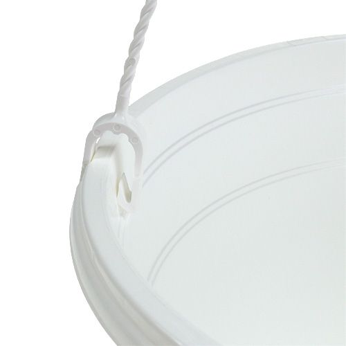daiktų Gėlių pakabinamas krepšelis 25cm baltas