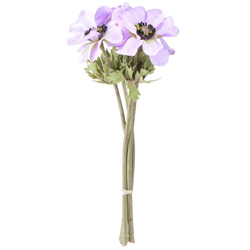 daiktų Anemone dirbtinės gėlės vėjo gėlės alyvinės spalvos L34cm 4vnt