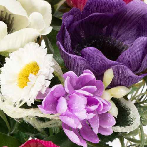 daiktų Dirbtinių gėlių puokštė iš plukių, pavasarinė dekoracija, universalus, modernus dizainas, 26 cm