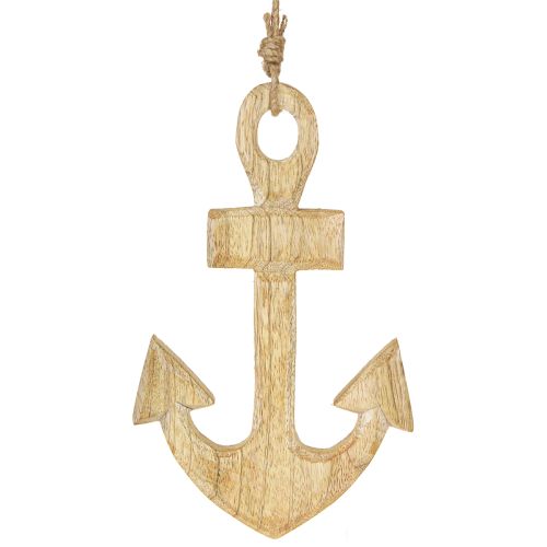 Floristik24 Inkaro dekoravimo kabykla Maritime Wood Jute Natural 15x25cm 2vnt