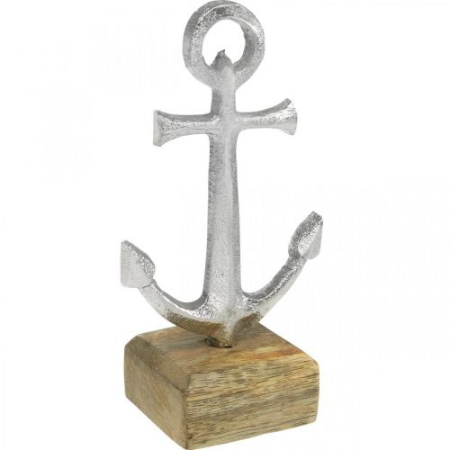 Metalinis inkaras, jūrinė apdaila, dekoratyvinis inkaras sidabras, natūralios spalvos H15cm