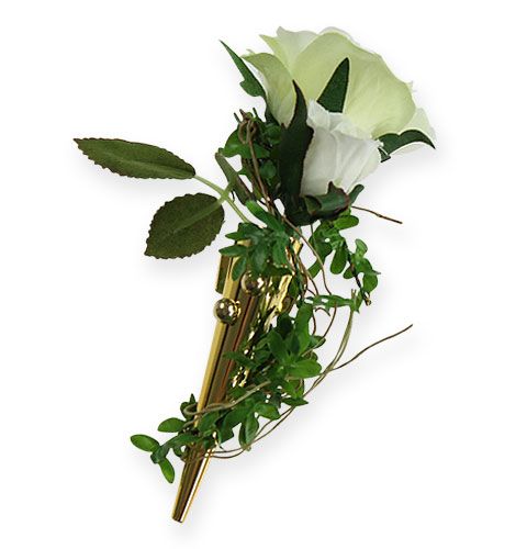 Floristik24 Vestuvinis segtukas su magnetu, blizgus auksas 7cm