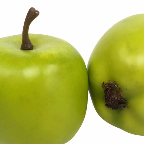 daiktų Dekoratyviniai mini obuoliai žalia geltona dirbtinė H4,3cm Ø3,6cm 24 vnt