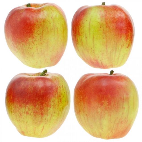 Floristik24 Dirbtinis obuolys, dekoratyvinis vaisius Ø8cm 4vnt