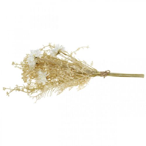 daiktų Puokštė dirbtiniai astrai ir gipsophila beige, balta 43cm
