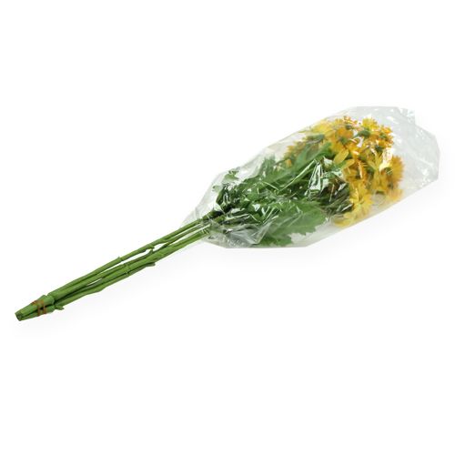 Floristik24 Dekoratyvinė šakelė ramunė geltona 43cm 4vnt