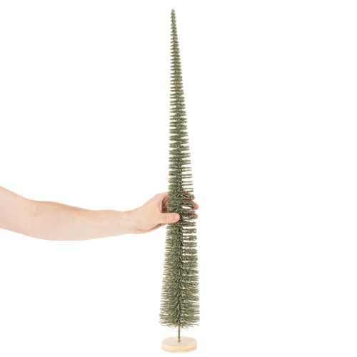 Dirbtinė Kalėdų eglutė su mediniu pagrindu kalėdinėms dekoracijoms, 80 cm | Floristik24.lt