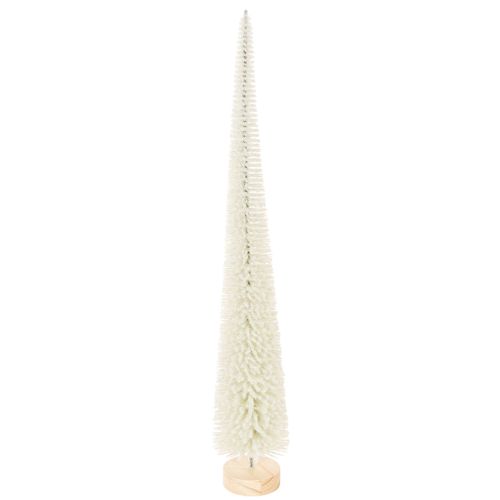 Dekoratyvinė Kalėdų eglutė su mediniu pagrindu žiemos dekoracijoms, 40 cm, 3 dalys
