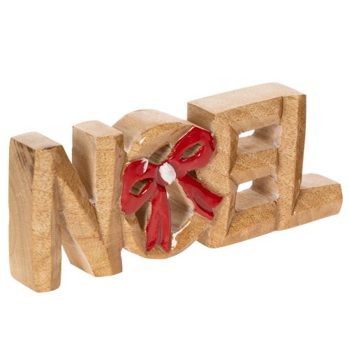 Kalėdinė dekoracija „Noel“ užrašas su kaspinu, 18 cm pirkti | Floristik24.lt
