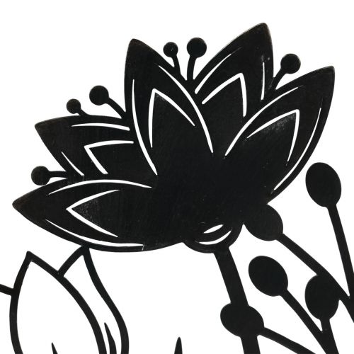 Floristik24 Stovas gėlių pieva pavasario apdaila metalinis 23cm H20,5cm