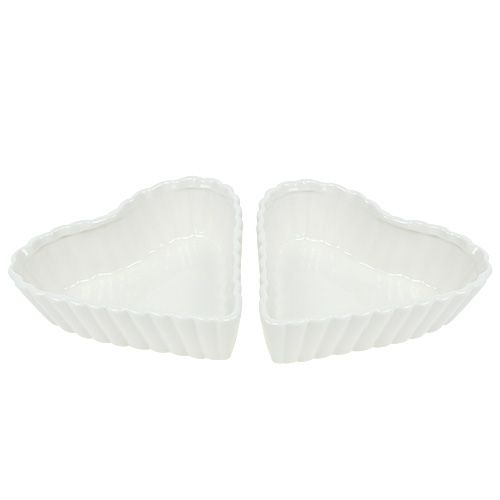 Floristik24 Kepimo formos širdelė balta 16cm 2vnt