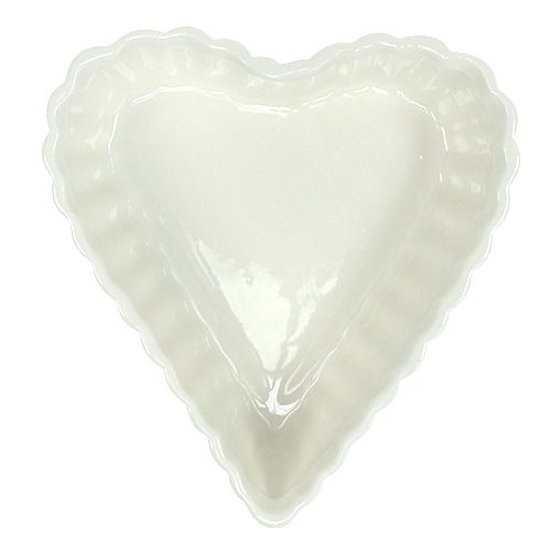 Floristik24 Kepimo formos širdelė balta 16cm 2vnt