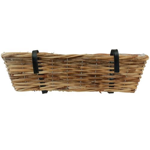 daiktų Balkono dėžutės gėlių dėžutė natūralaus rotango pakabinimui L51cm