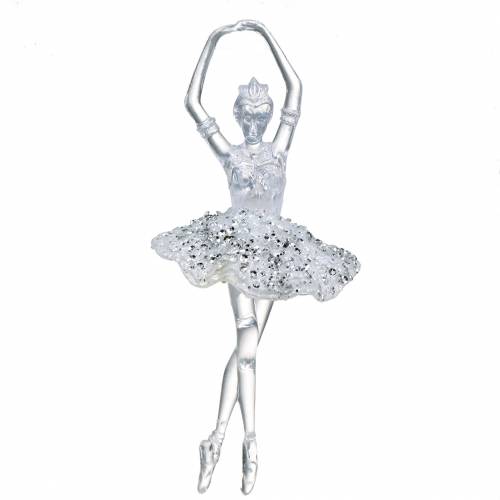 Floristik24 Deco kabykla eglutės puošmena Balerina 18cm 2vnt