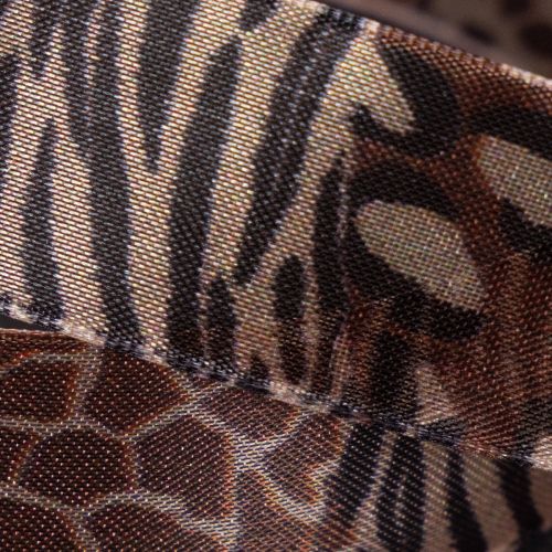 Dekoratyvinė juostelė, gyvūnų raštas, leopardo raštas, dovanų juostelė, 25 mm pločio, 20 m ilgio | Floristik24.lt