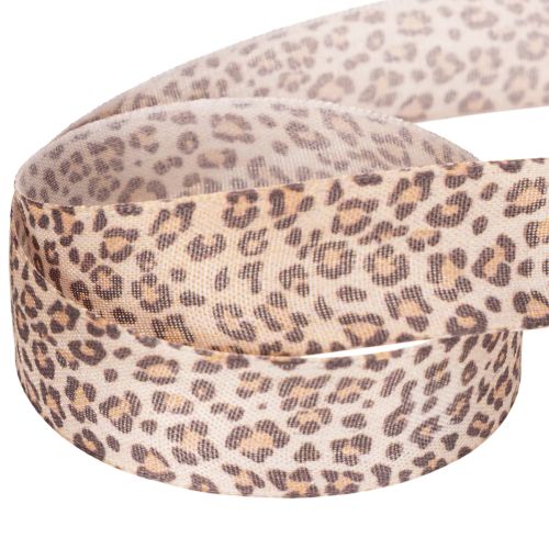 Dovanų juostelė su gyvūnų raštu ir leopardu, 25 mm pločio, 18 m ilgio | Floristik24.lt