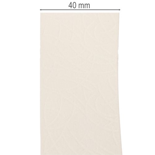Dekoratyvinė aksominė juostelė, plati, dovanoms ir rankdarbiams, 40 mm x 20 m | Floristik24.lt