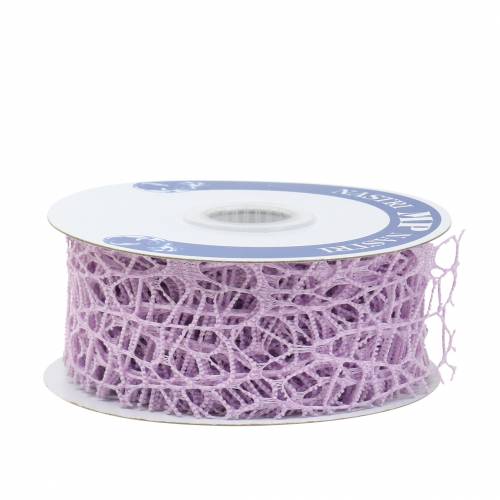 daiktų Deco juostelės tinklelis juostelė levanda 40mm 10m