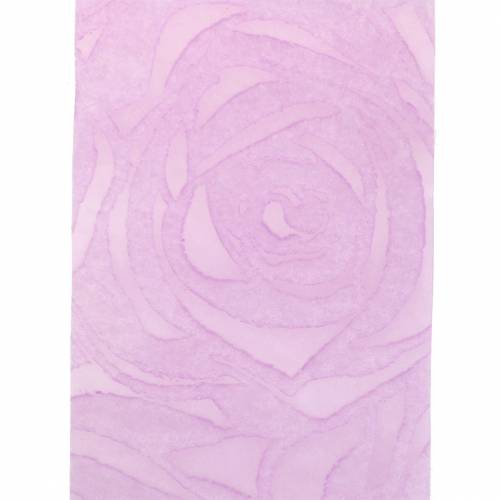 Floristik24 Deco kaspininės rožės plačios violetinės 63mm 20m