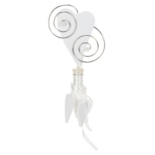 daiktų Suoliuko pakaba su vamzdeliu ir širdele, 18 cm, 6 dalys