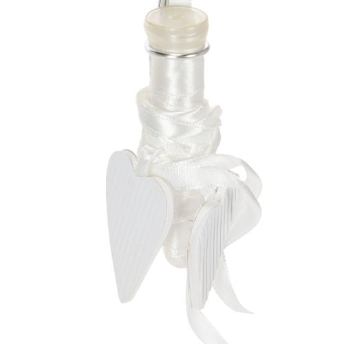 daiktų Suoliuko pakaba su vamzdeliu ir širdele, 18 cm, 6 dalys