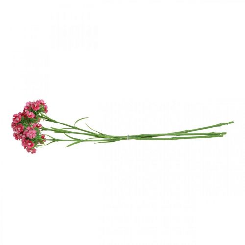 daiktų Dirbtinės Sweet William Pink dirbtinės gėlės gvazdikai 55cm ryšulėlis po 3vnt