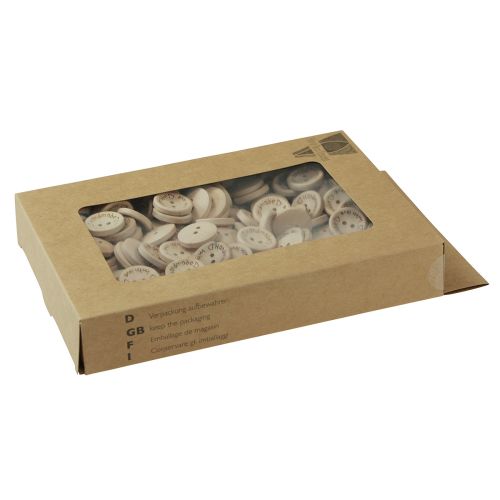 daiktų Craft reikmenys saga medinė saga su užrašu Ø2cm natural 220 vnt