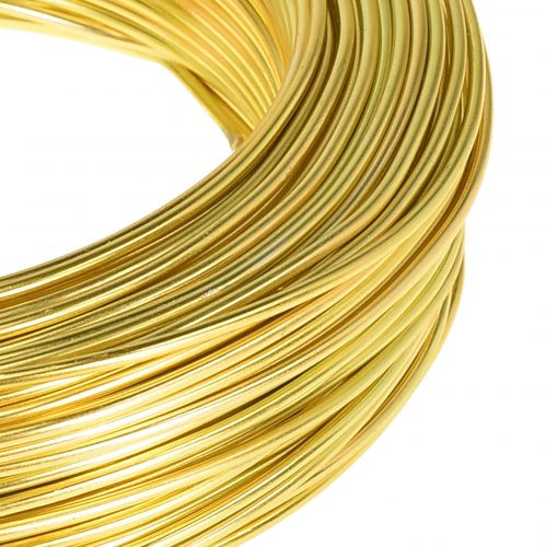 daiktų Amatų viela auksinė aliuminio viela rankdarbiams Ø2mm L60m