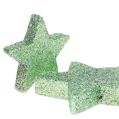 daiktų Craft žvaigždės mėtų žalia 4-5cm 40vnt