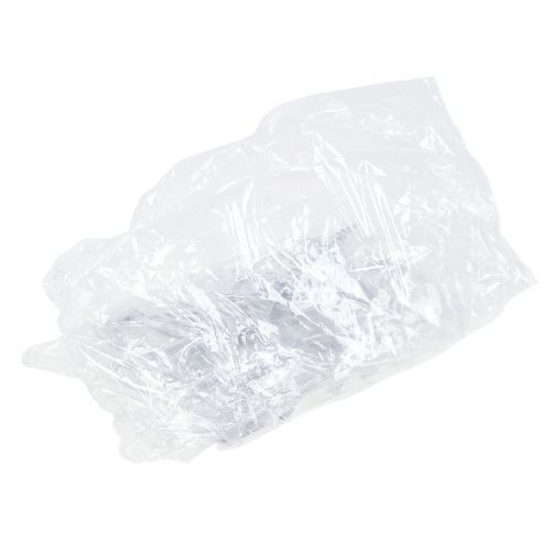Floristik24 Eglutė sidabrinė pakabinti 15cm 8vnt
