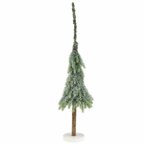 Deco eglutė apsnigta žalia, balta 56cm