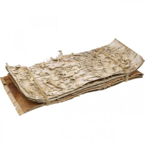Floristik24 Medžio žievės dekoratyvinės žievės juostelės natūralios beržo žievės 30×12cm 6 vnt