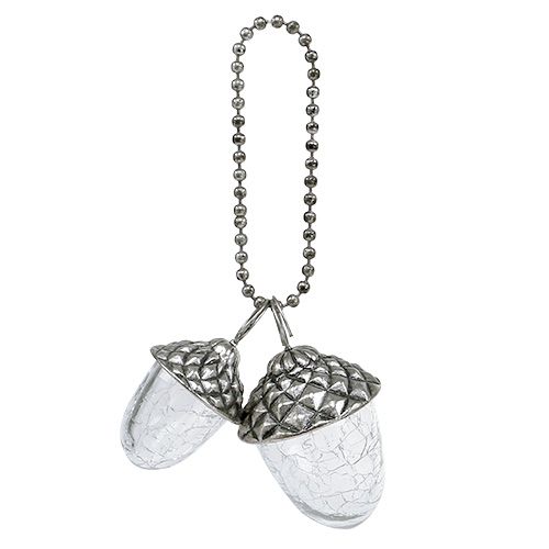 Floristik24 Medžių papuošalų gilės pakabinti 5cm - 7cm L16cm