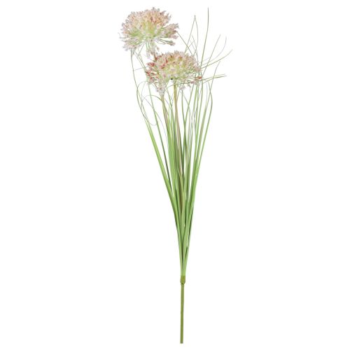 Floristik24 Dirbtinė gėlė rutulys gėlė aliuminis dekoratyvinis svogūnas dirbtinis raudonas žalias 90cm