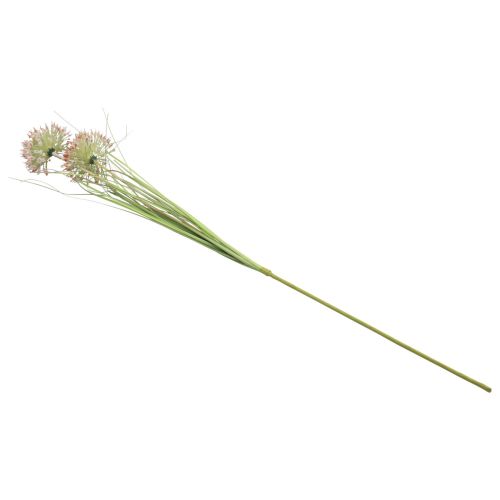 Floristik24 Dirbtinė gėlė rutulys gėlė aliuminis dekoratyvinis svogūnas dirbtinis raudonas žalias 90cm