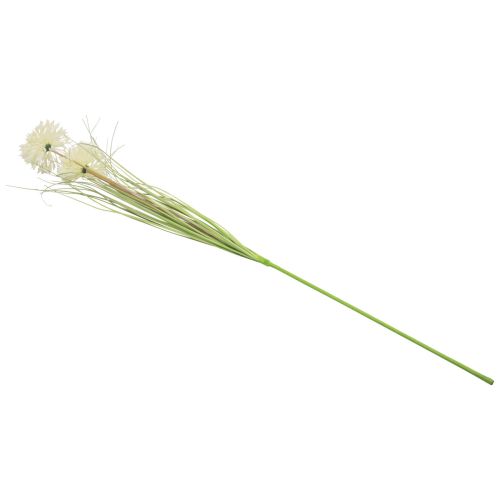 Floristik24 Dirbtinės gėlės rutulinė gėlė aliuminis dekoratyvinis svogūnas dirbtinis baltas 90cm