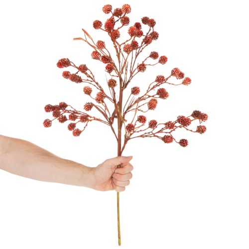 Dirbtinė uogų šakelė, tikroviška rudens dekoracija, 68 cm | Floristik24.lt