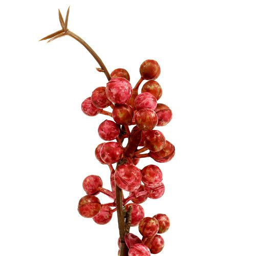 Floristik24 Uogų šakelė rožinė L 28cm 12vnt