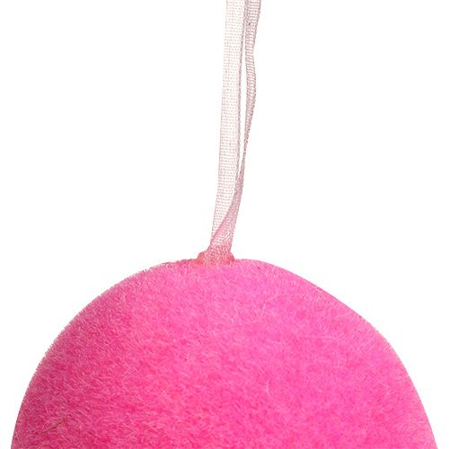 Floristik24 Flokuoti dekoratyviniai margučiai 7cm 18 vnt