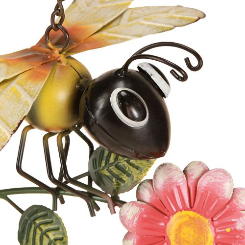 daiktų Bičių puošmena Metalinė sodo puošmena kabančiai Dažyta 21×21cm