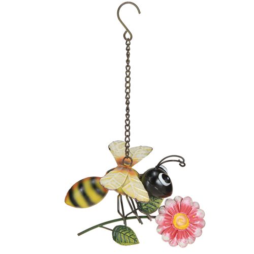 daiktų Bičių puošmena Metalinė sodo puošmena kabančiai Dažyta 21×21cm