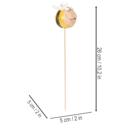 daiktų Sodo kuolo formos bitės lauko dekoracija sodui ir balkonui 26 cm 4 vnt.