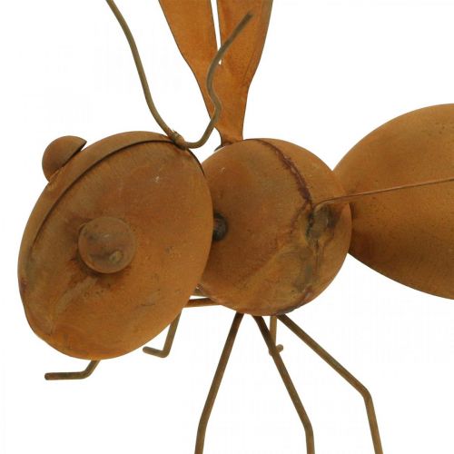 daiktų Dekoratyvinė figūrėlė bitė, metalinis vabzdys, sodo puošmena su patina L20cm A19cm