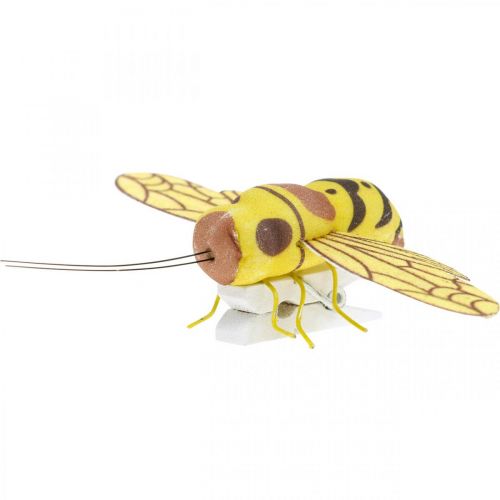 daiktų Deco klipas bitė, pavasarinė puošmena, bitė prie segtuko, dovanų dekoravimas 3vnt