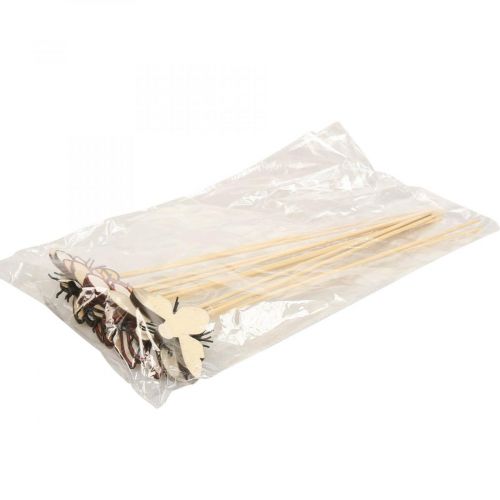 daiktų Bičių kamštis medinis gėlių kamštis gamtos spalvos 34cm 12vnt