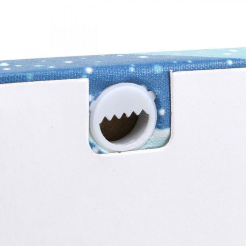 daiktų LED paveikslėlis Kalėdų Senelis su sniego seneliu LED freska 38x28cm